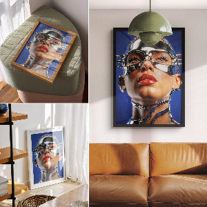 Retro plagát Metalický lesk