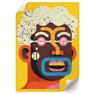 Poster na stenu Abstraktný portrét