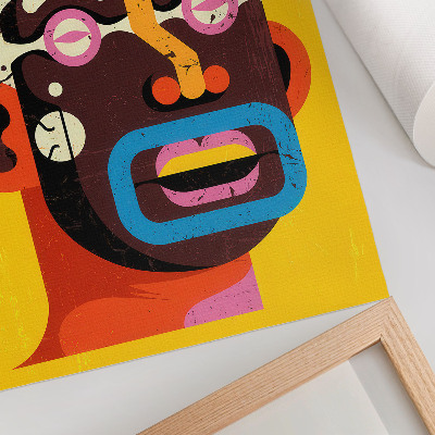 Kunstdruck poster Abstraktes Porträt