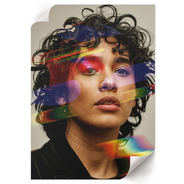 Retro plagát Farebná energia