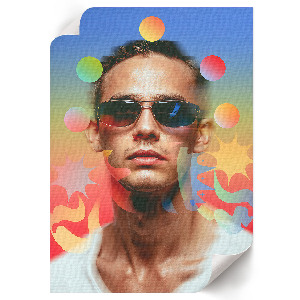 Plagát do izby Farebný portrét