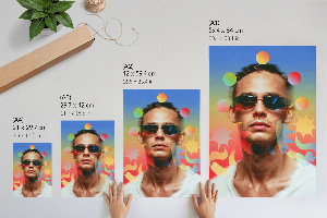 Plagát do izby Farebný portrét