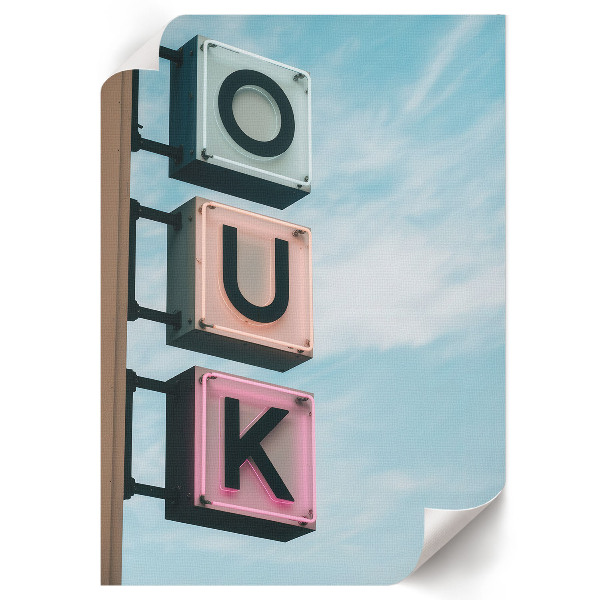 Kunstdruck poster Leuchtreklame