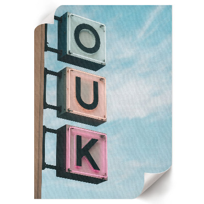 Kunstdruck poster Leuchtreklame