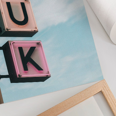 Kunstdruck poster Leuchtreklame