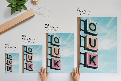 Kunstdruck poster Leuchtreklame