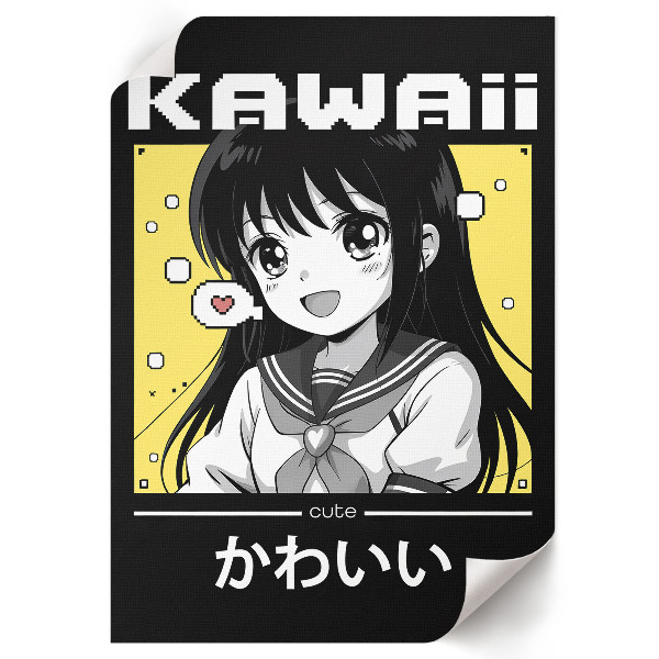 Kunstdruck leinwand Kawaii-Anime