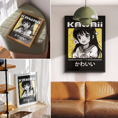 Kunstdruck leinwand Kawaii-Anime