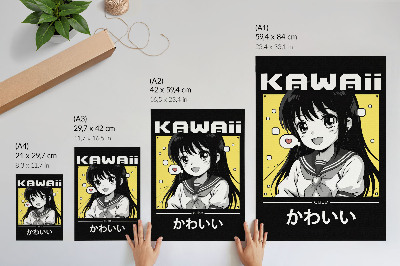 Kunstdruck leinwand Kawaii-Anime