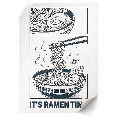 Poster auf leinwand Ramen-Comic