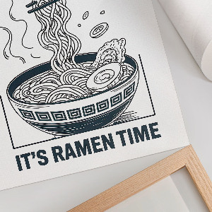 Plagát do izby Ramen komiks