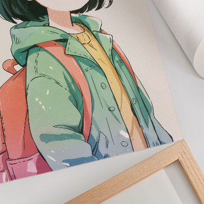 Poster leinwand Anime-Mädchen
