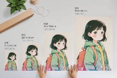 Poster leinwand Anime-Mädchen