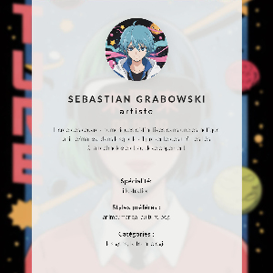 Kunstdruck poster Zukünftiges Anime