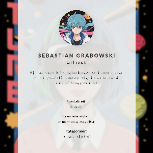 Kunstdruck poster Zukünftiges Anime