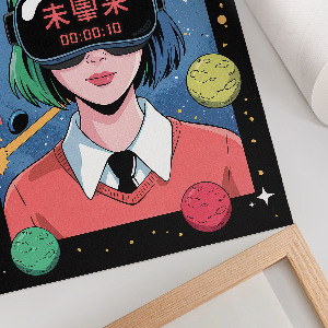 Kunstdruck poster Zukünftiges Anime