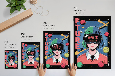 Kunstdruck poster Zukünftiges Anime