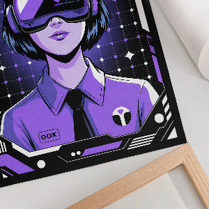 Kunstdruck leinwand Futuristische Vision