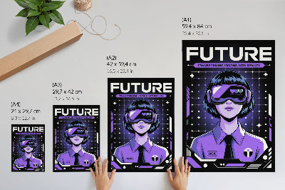 Kunstdruck leinwand Futuristische Vision