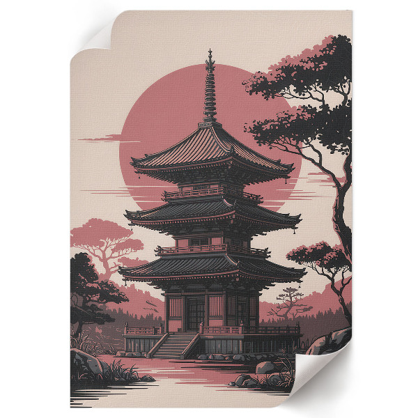 Poster auf leinwand Tempel in Asien