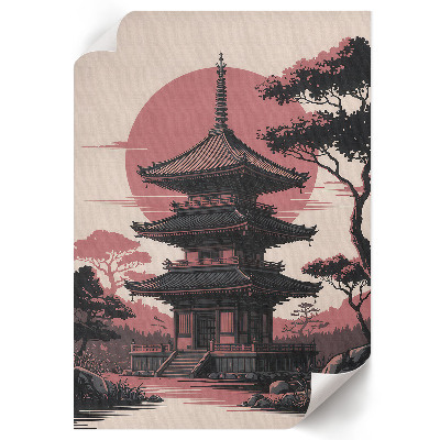 Poster auf leinwand Tempel in Asien