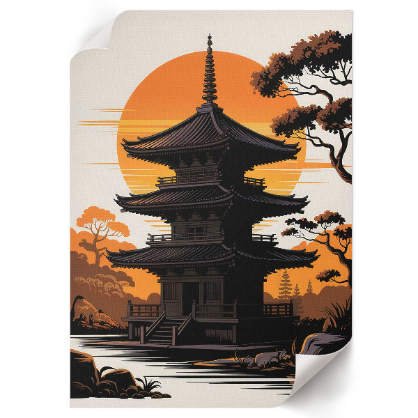 Poster leinwand Orientalischer Tempel