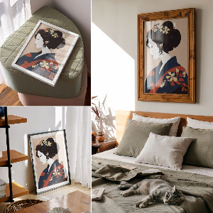 Plagát do obývačky Japonská žena