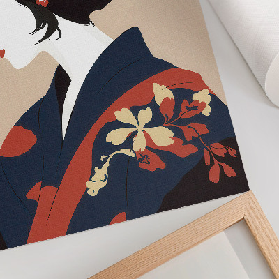 Poster kunstdruck Japanische Frau