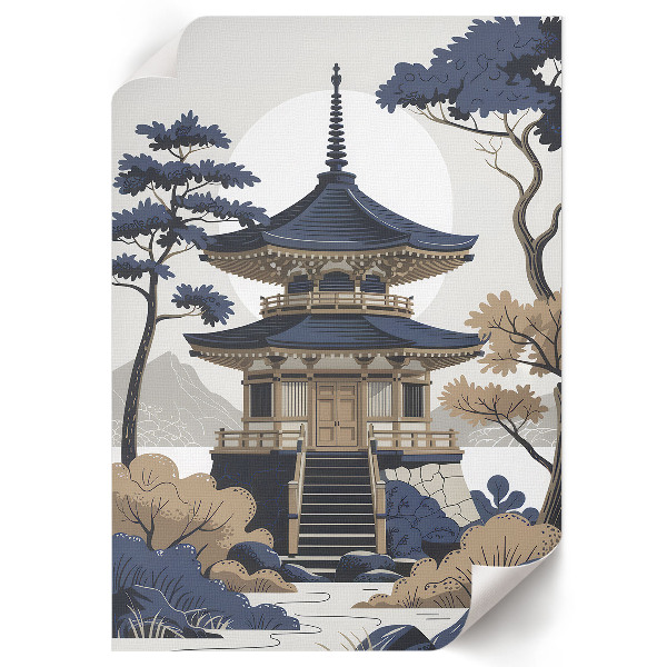 Wand poster Japanischer Tempel