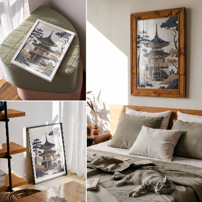 Wand poster Japanischer Tempel