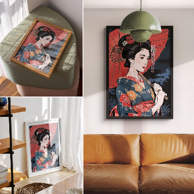 Kunstdruck poster Japanische Eleganz