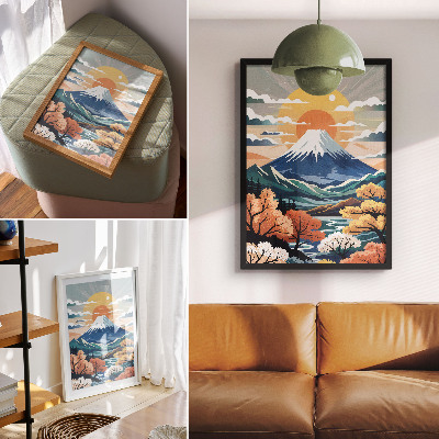 Kunstdruck leinwand Berglandschaft
