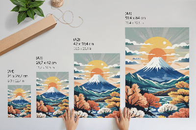 Kunstdruck leinwand Berglandschaft