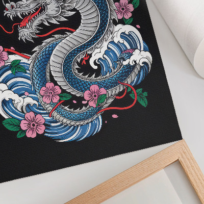 Retro poster Japanischer Drache