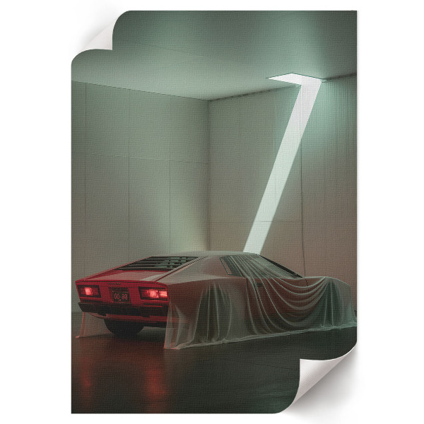 Retro plagát Kryté auto