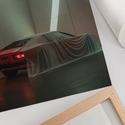 Poster leinwand Überdachtes Auto
