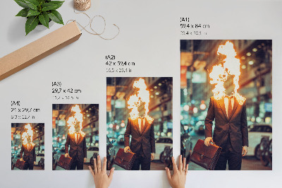 Wand poster Burning Man