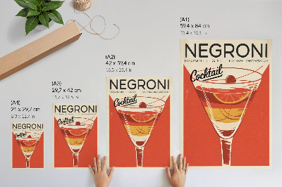 Poster leinwand Vintage-Cocktail