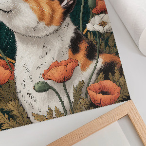 Poster kunstdruck Katzenmagie