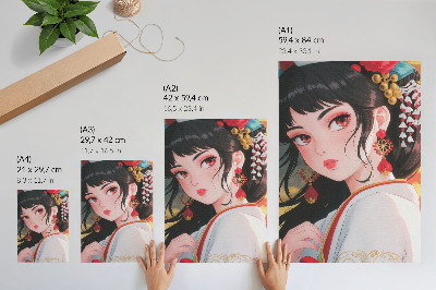 Kunstdruck leinwand Anime-Look