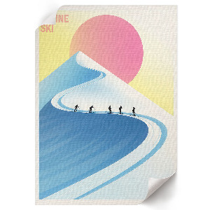 Poster kunstdruck Bergposter