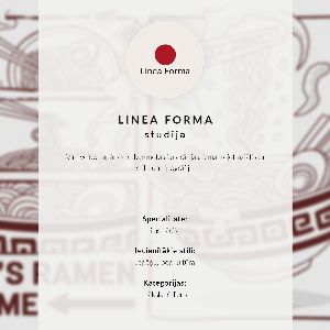 Poster na stenu Ramen a mačka