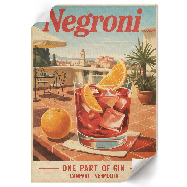 Poster leinwand Negroni-Getränk