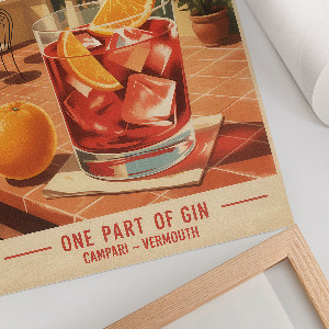 Poster leinwand Negroni-Getränk