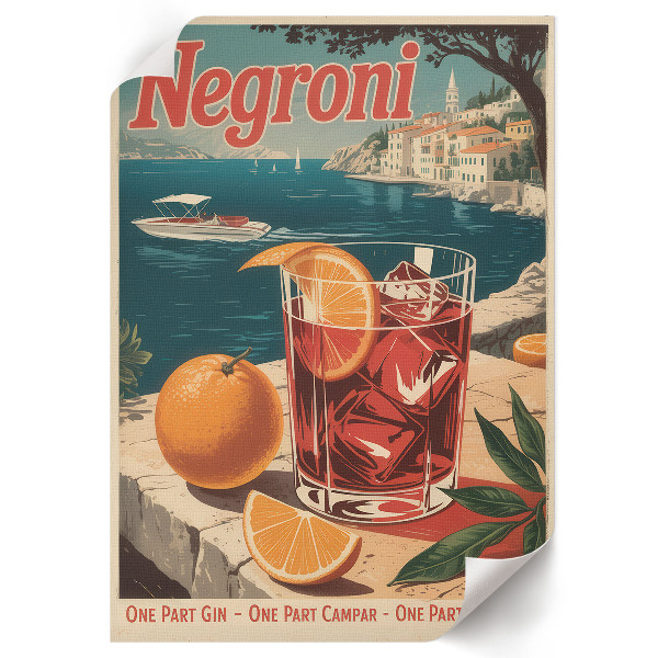 Poster kunstdruck Negroni-Poster