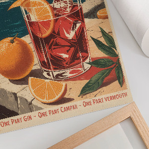 Poster kunstdruck Negroni-Poster