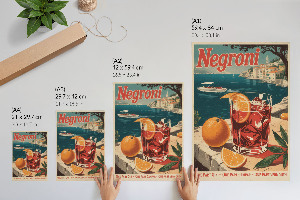 Poster kunstdruck Negroni-Poster