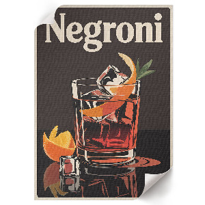 Wand poster Negroni-Getränk