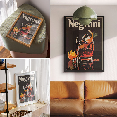 Wand poster Negroni-Getränk