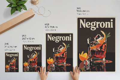 Wand poster Negroni-Getränk